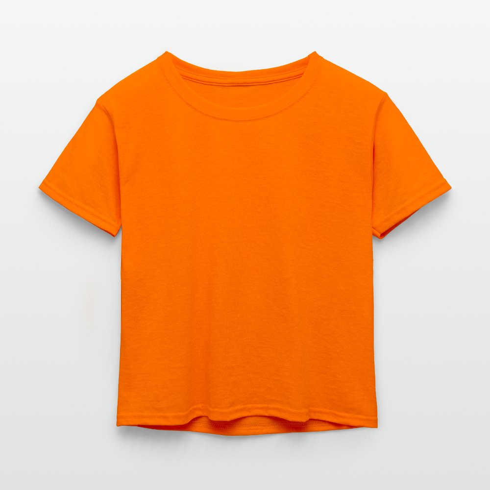 Kid's 50/50 Neon T-Shirt - neon orange