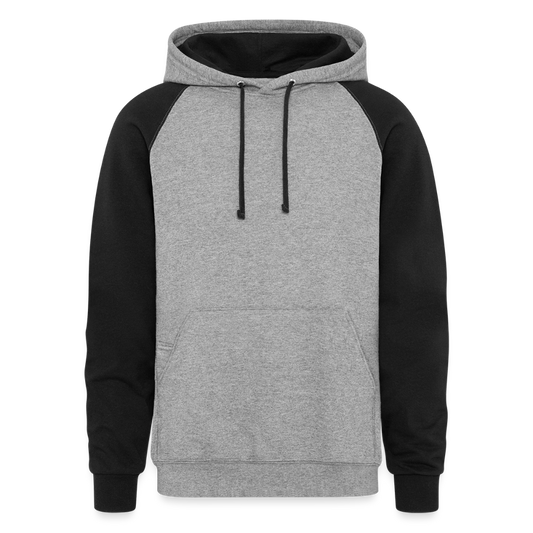 Colorblock Hoodie - heather gray/black