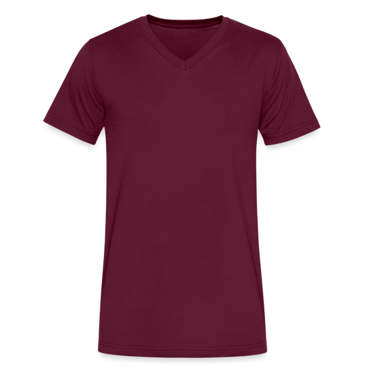 Men's V-Neck T-Shirt - maroon