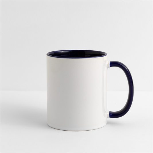 Panoramic Mug - white/cobalt blue