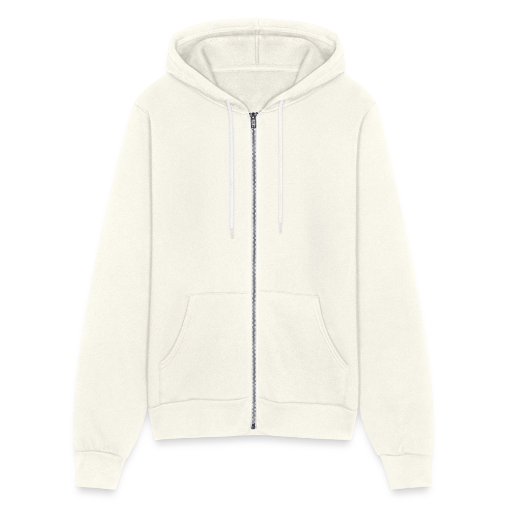 Bella + Canvas Unisex Full Zip Hoodie - vintage white