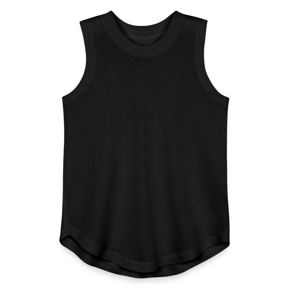 Youth Girls Relaxed Tank Top - black