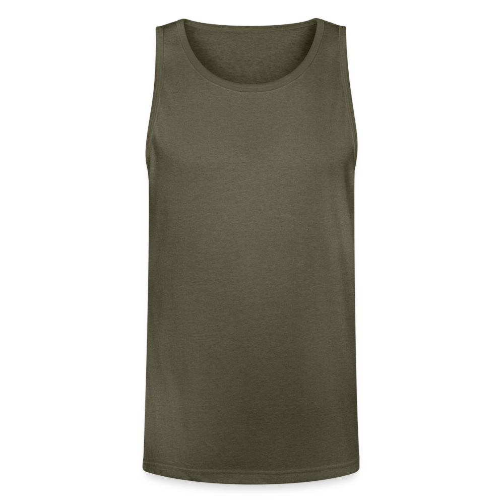 Unisex Tri-Blend Organic Tank - heather olive