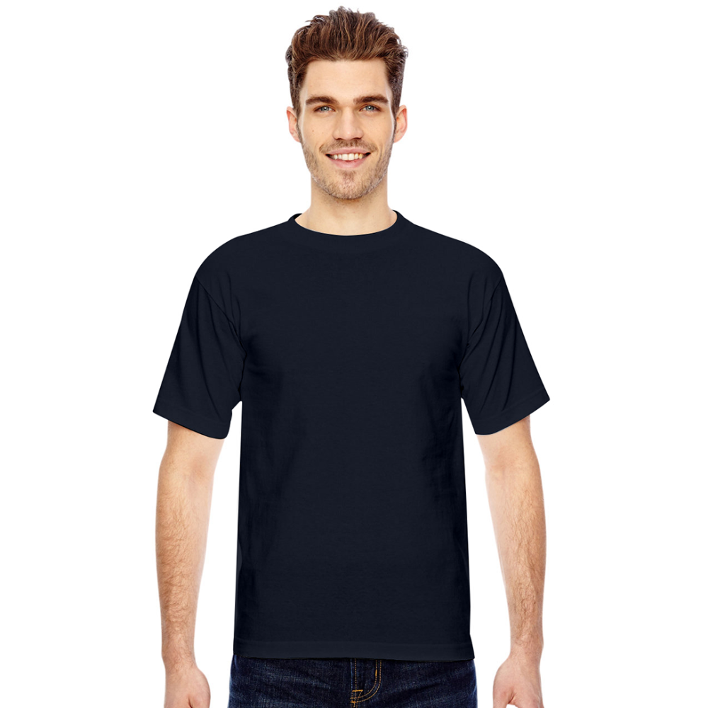 Bayside Unisex Heavyweight USA Made T-Shirt - navy