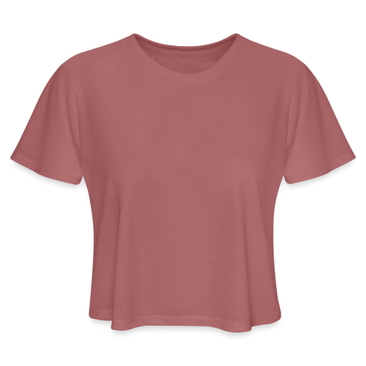 Women's Cropped T-Shirt - mauve