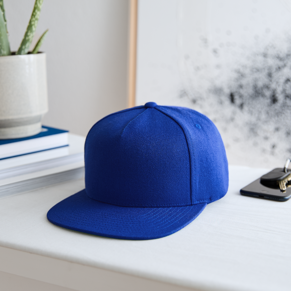 Snapback Baseball Cap - royal blue