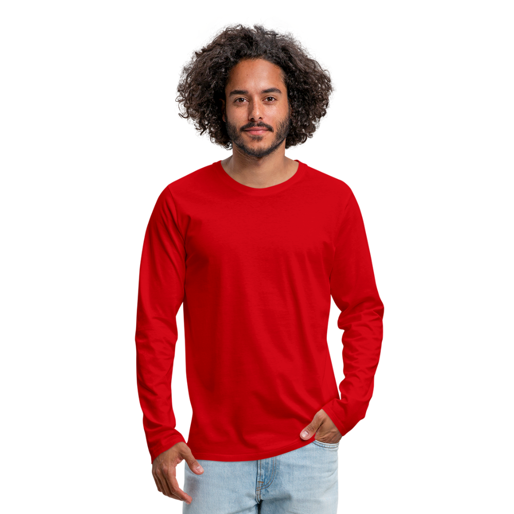 Men's Premium Long Sleeve T-Shirt - red