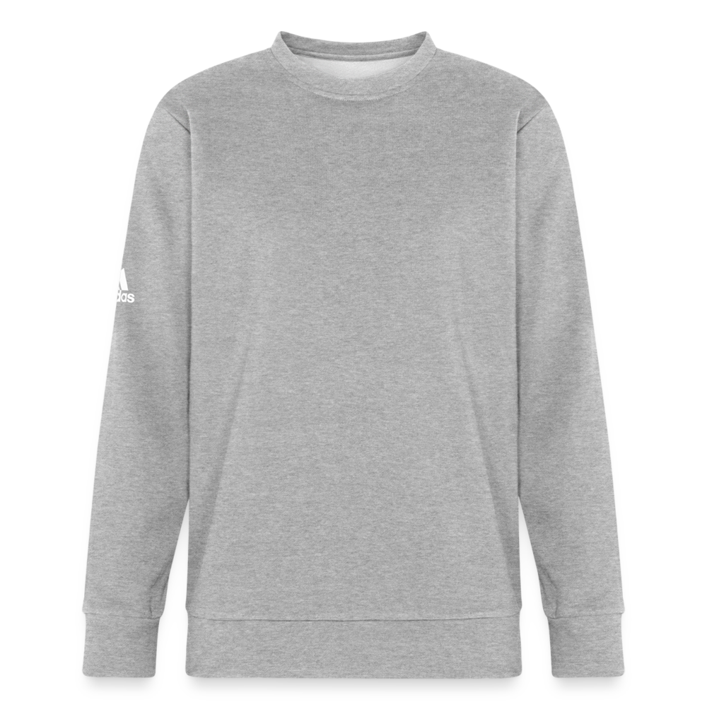 Adidas Unisex Fleece Crewneck Sweatshirt - heather gray