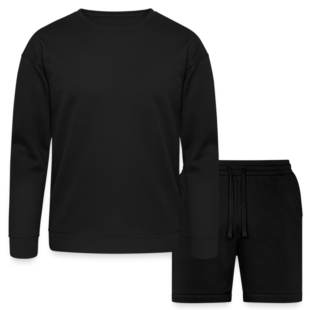 Bella + Canvas Unisex Sweatshirt & Short Set - black