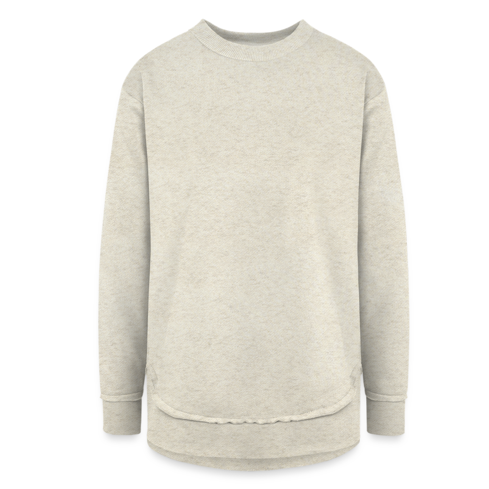 Women's Weekend Tunic Fleece Sweatshirt - heather oatmeal