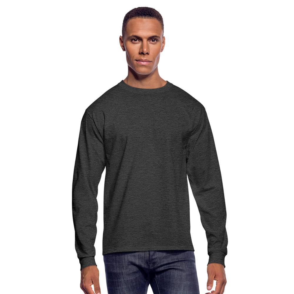 Men's Long Sleeve T-Shirt - heather black