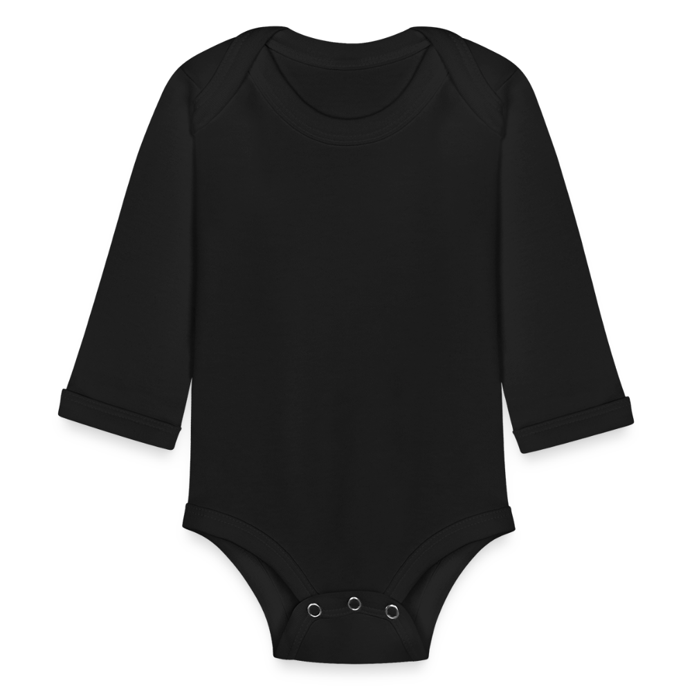 Organic Long Sleeve Baby Bodysuit - black