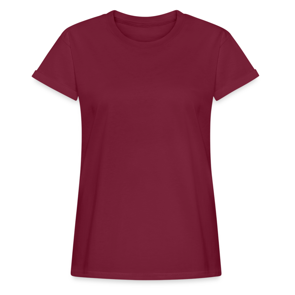 Women's Relaxed Fit T-Shirt - burgundy