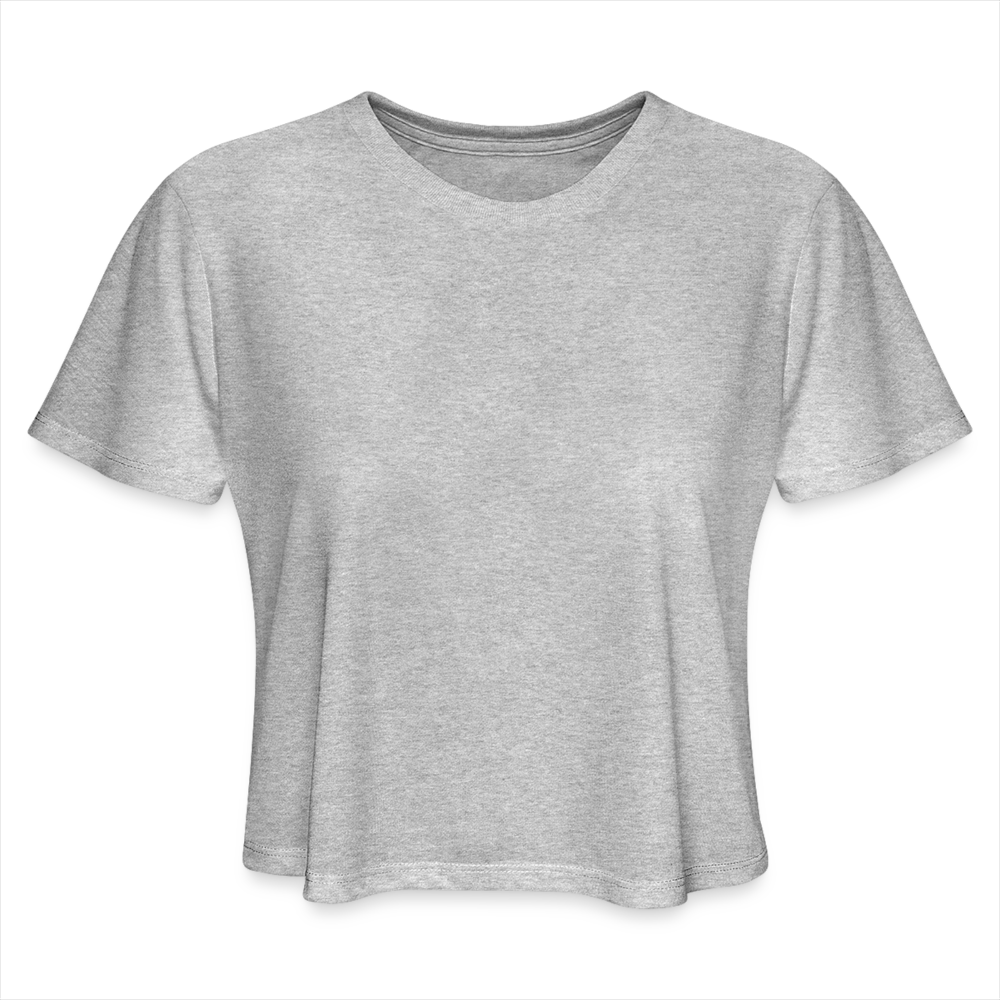 Women's Cropped T-Shirt - heather gray