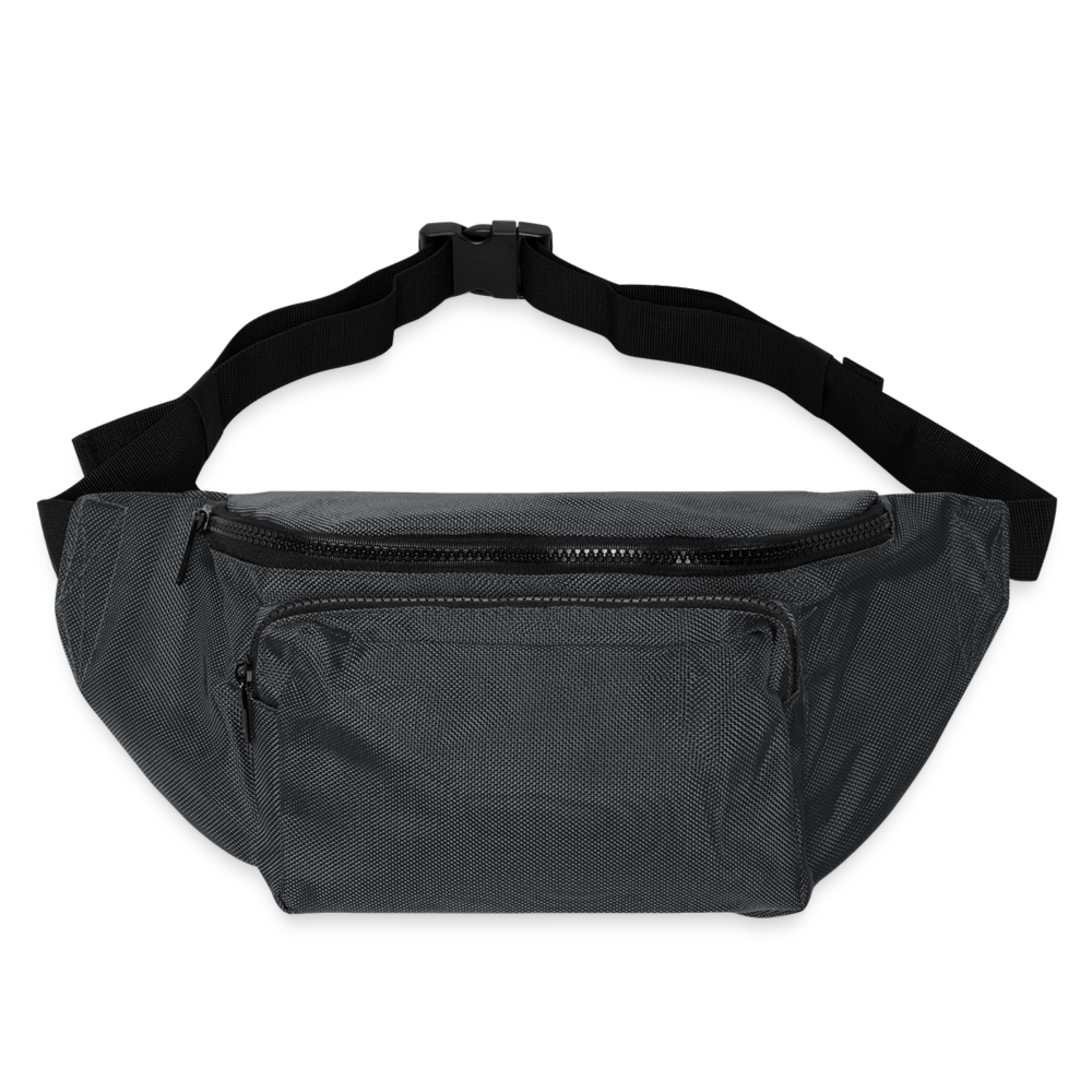 Large Crossbody Hip Bag - charcoal gray