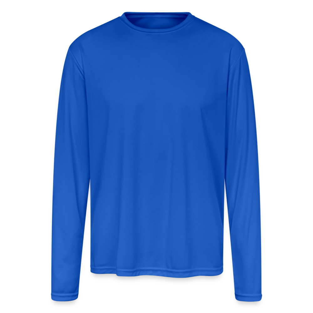Men's Moisture Wicking Performance Long Sleeve T-Shirt - royal blue