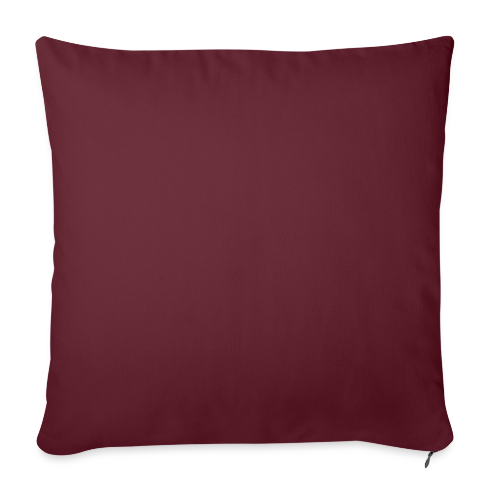 Throw Pillow Cover 18” x 18” - burgundy