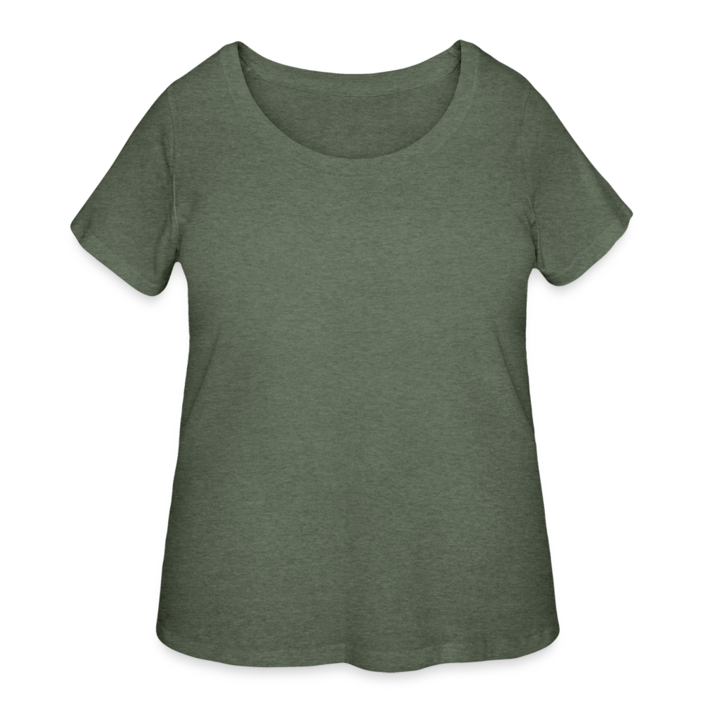 Women’s Curvy T-Shirt - heather military green