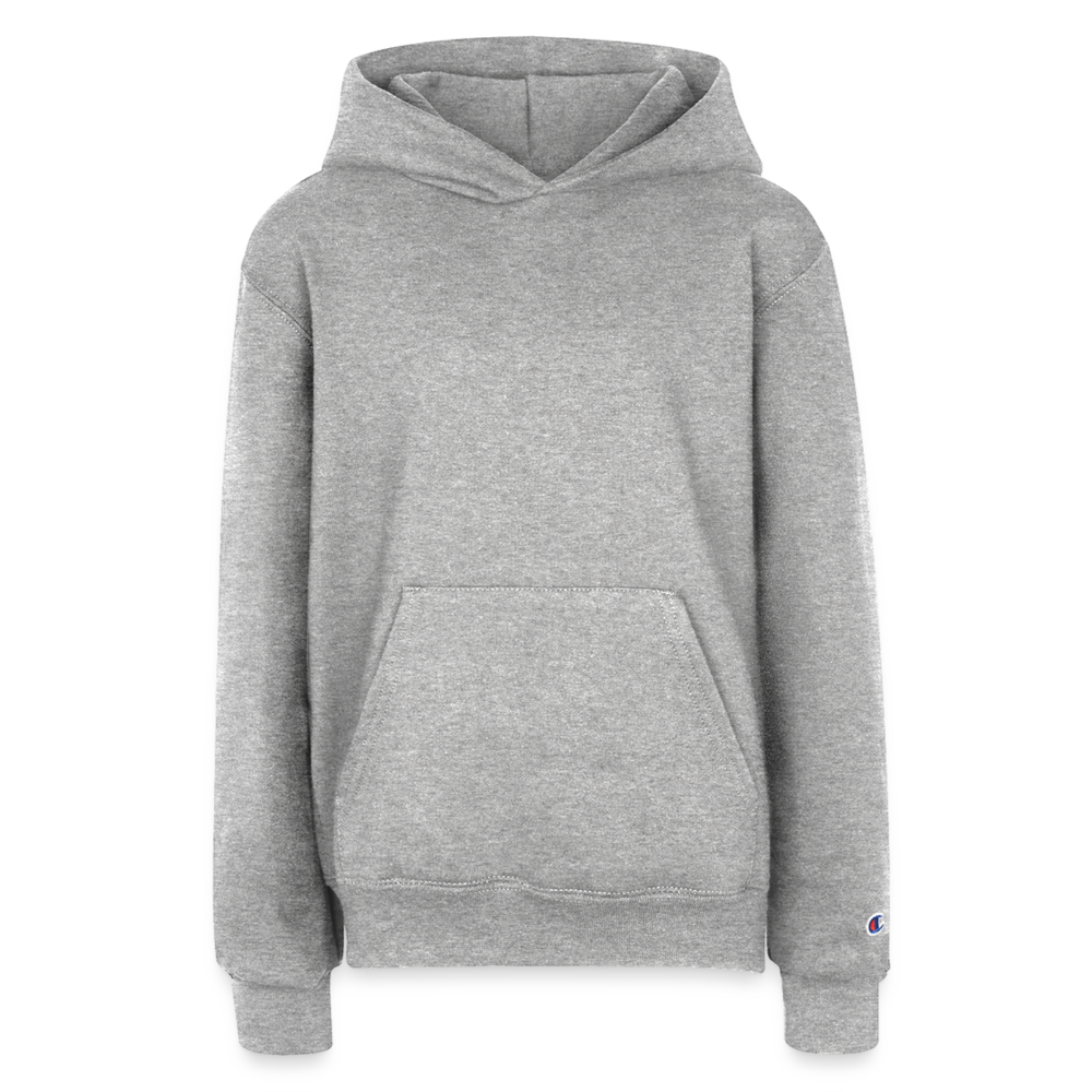 Champion Youth Hoodie - heather grey