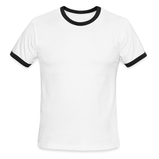 Men's Ringer T-Shirt - white/black