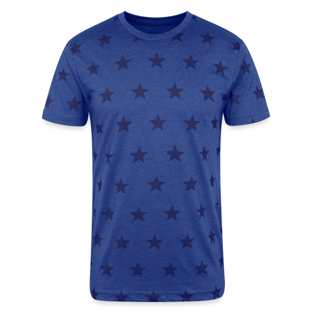 Unisex Adult Star Printed T-Shirt - royal star