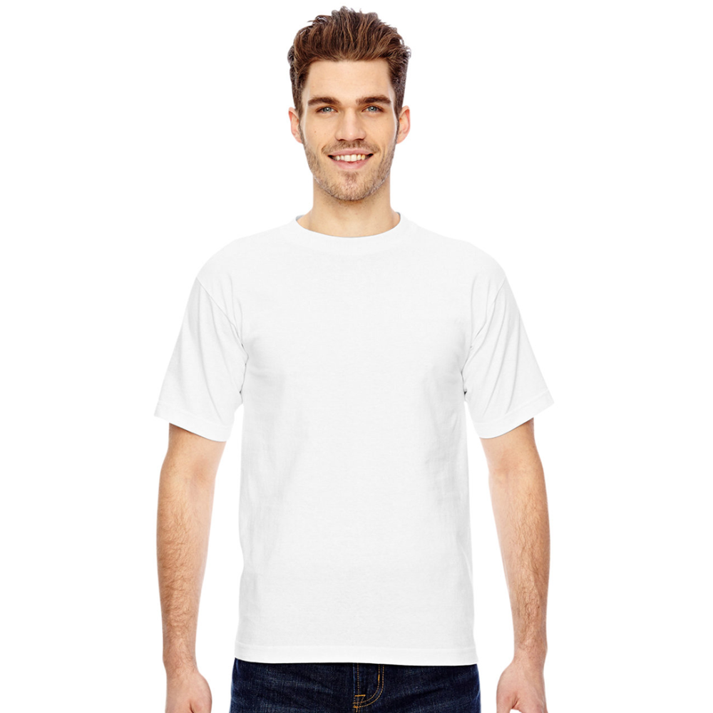 Bayside Unisex Heavyweight USA Made T-Shirt - white