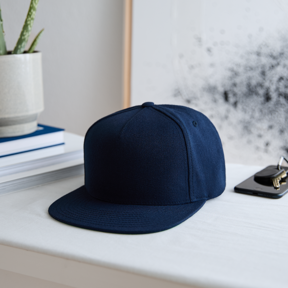 Snapback Baseball Cap - navy