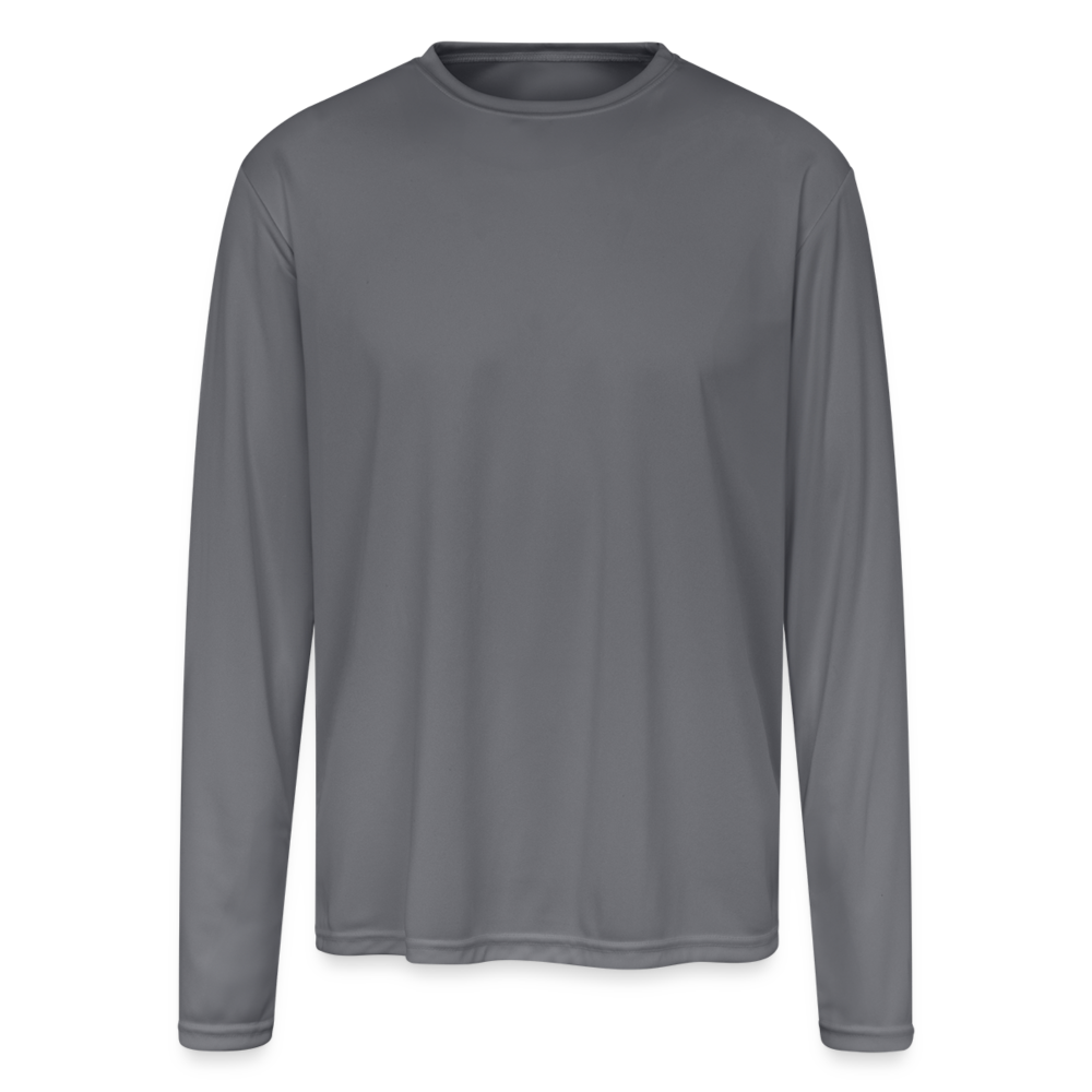 Men's Moisture Wicking Performance Long Sleeve T-Shirt - gray
