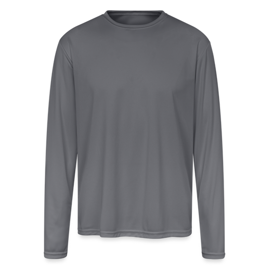 Men's Moisture Wicking Performance Long Sleeve T-Shirt - gray