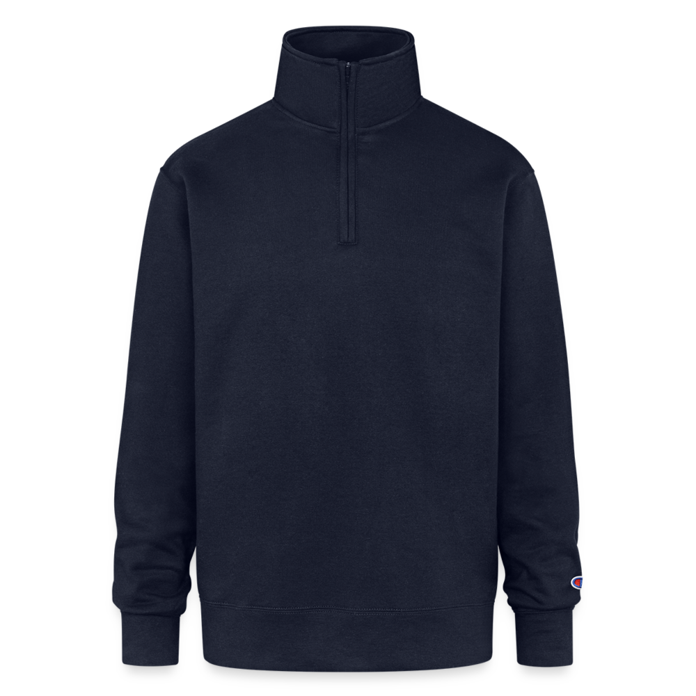 Champion Unisex 1/4 Zip Pullover Sweatshirt - navy