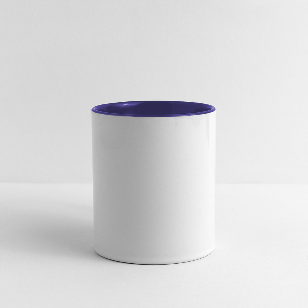 Contrast Coffee Mug - white/cobalt blue