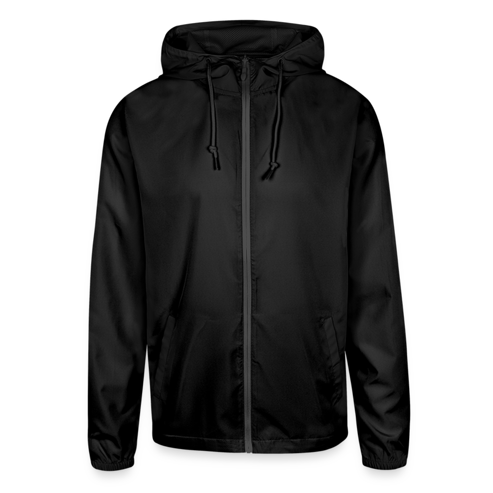 Unisex Lightweight Windbreaker Jacket - black