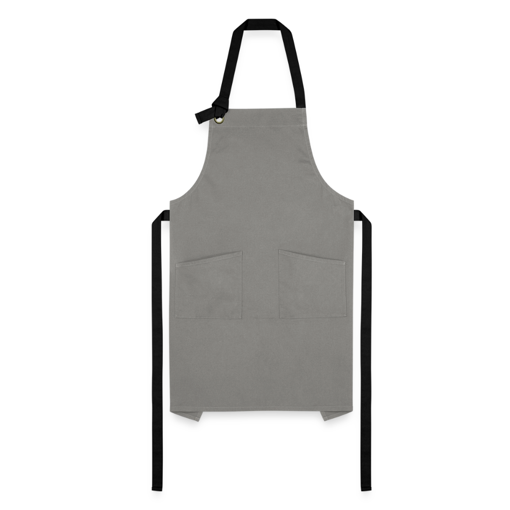 Personalized Christmas Apron - gray/black