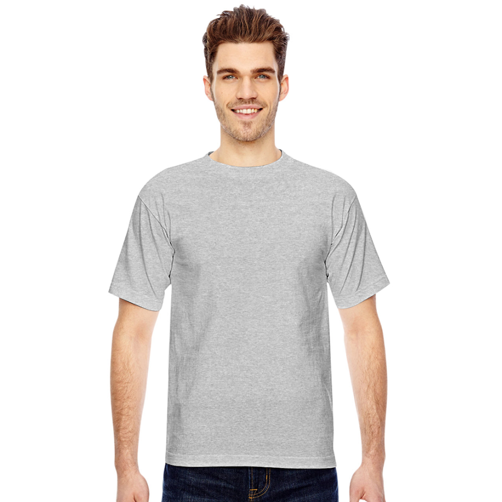 Bayside Unisex Heavyweight USA Made T-Shirt - heather gray