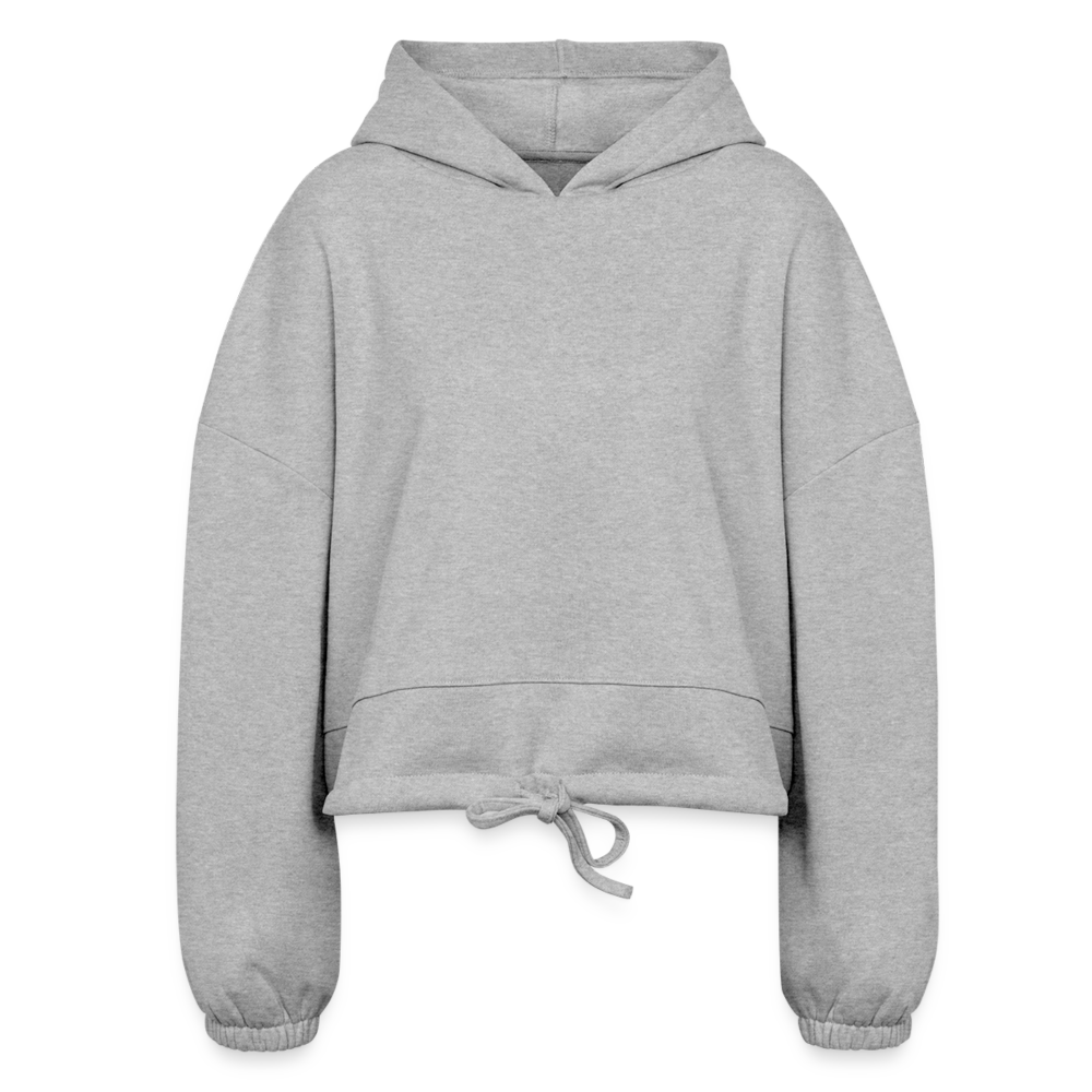 Women’s Cropped Hoodie - heather gray