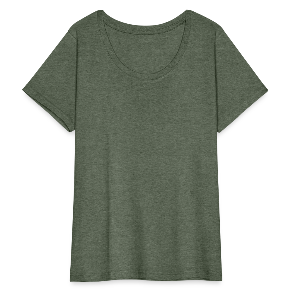 Women’s Curvy T-Shirt - heather military green