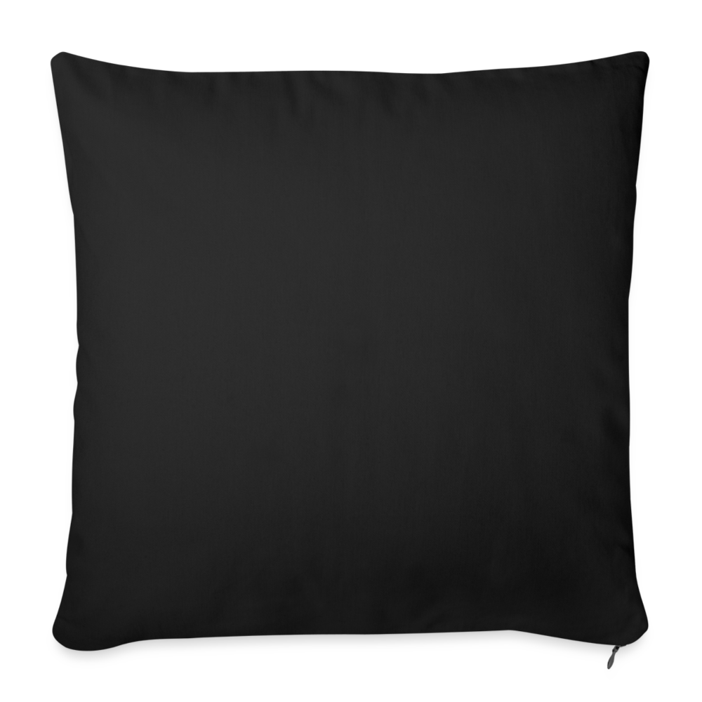 Throw Pillow Cover 18” x 18” - black