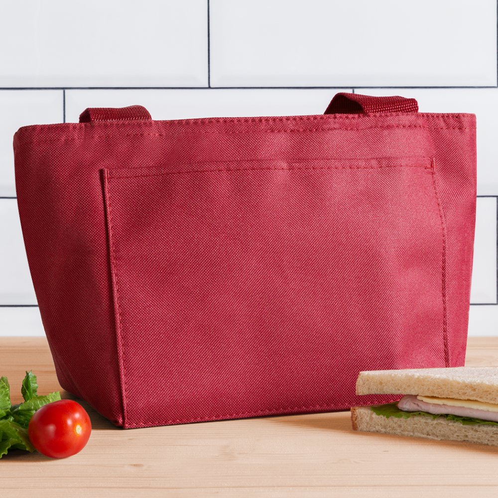 Recycled Insulated Lunch Bag - red