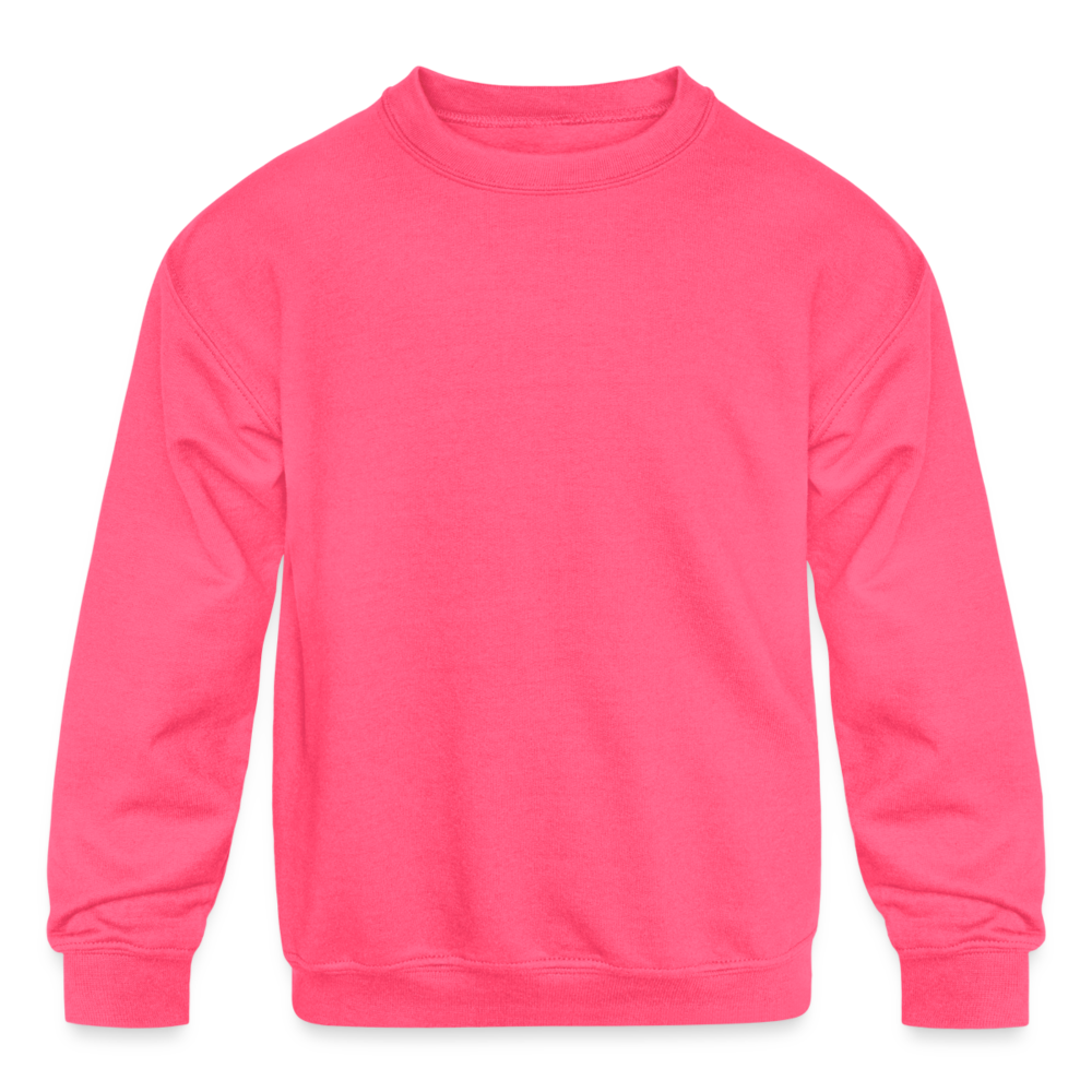 Kids' Crewneck Sweatshirt - neon pink