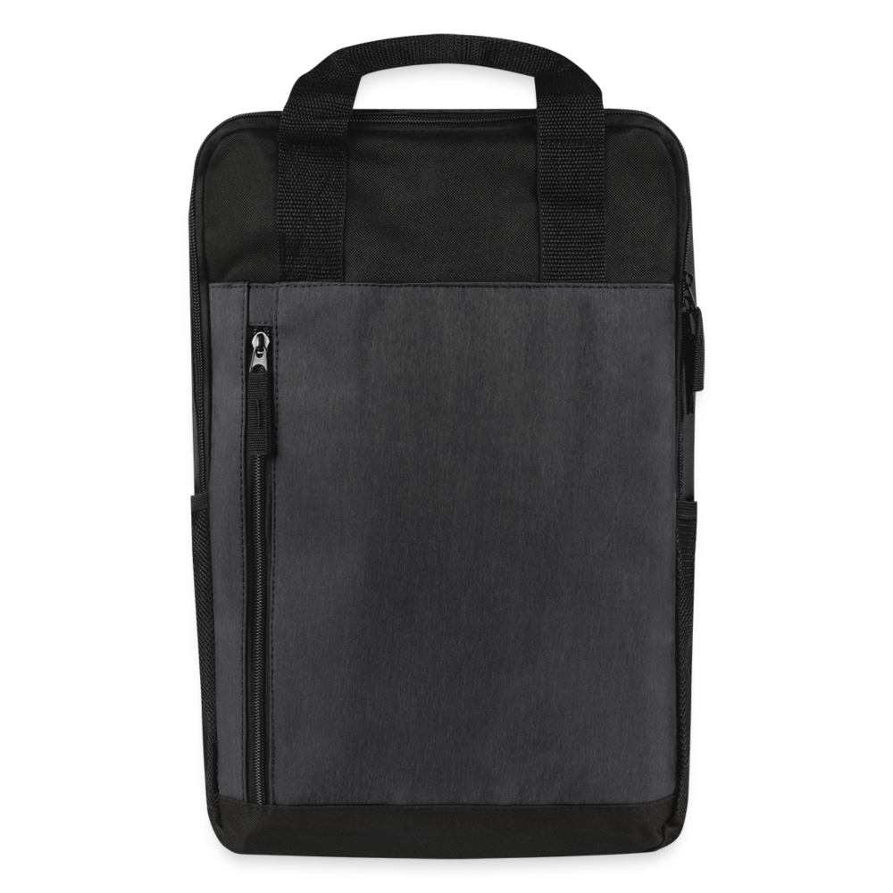 Laptop Backpack - heather dark gray/black