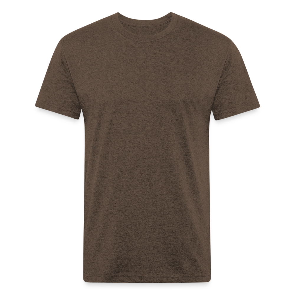 Fitted Cotton/Poly T-Shirt by Next Level - heather espresso