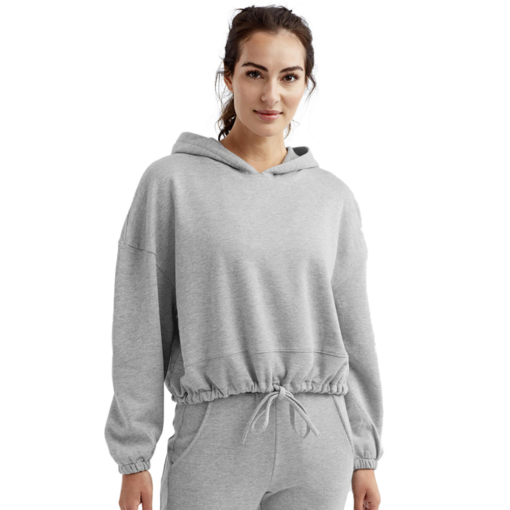 Women’s Cropped Hoodie - heather gray