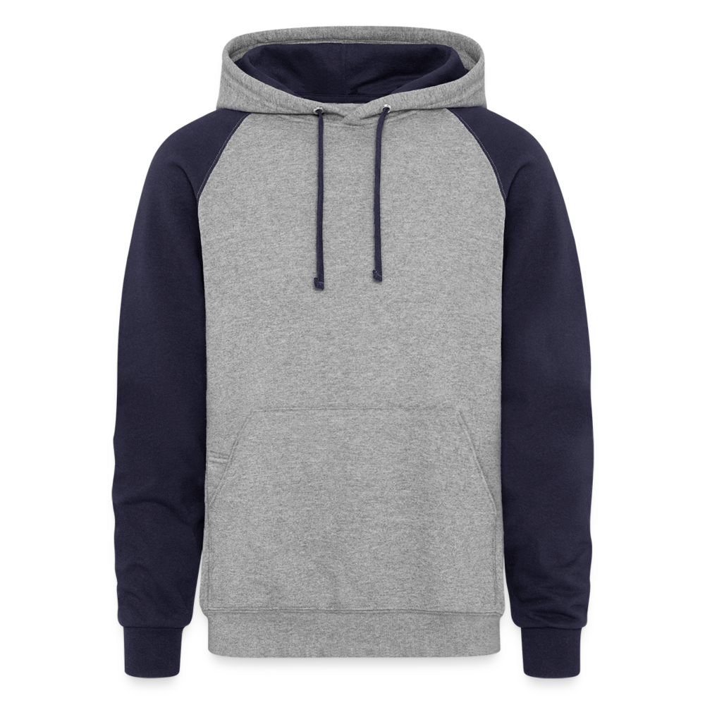 Colorblock Hoodie - heather gray/navy