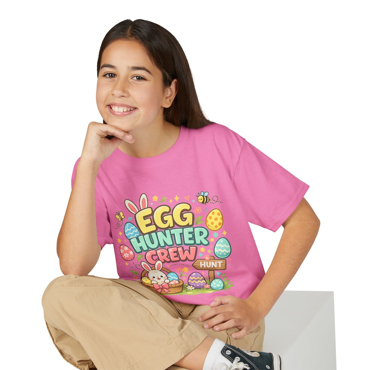 Egg Hunter Crew Youth T-Shirt — Kids Easter Bunny & Egg Hunt Tee