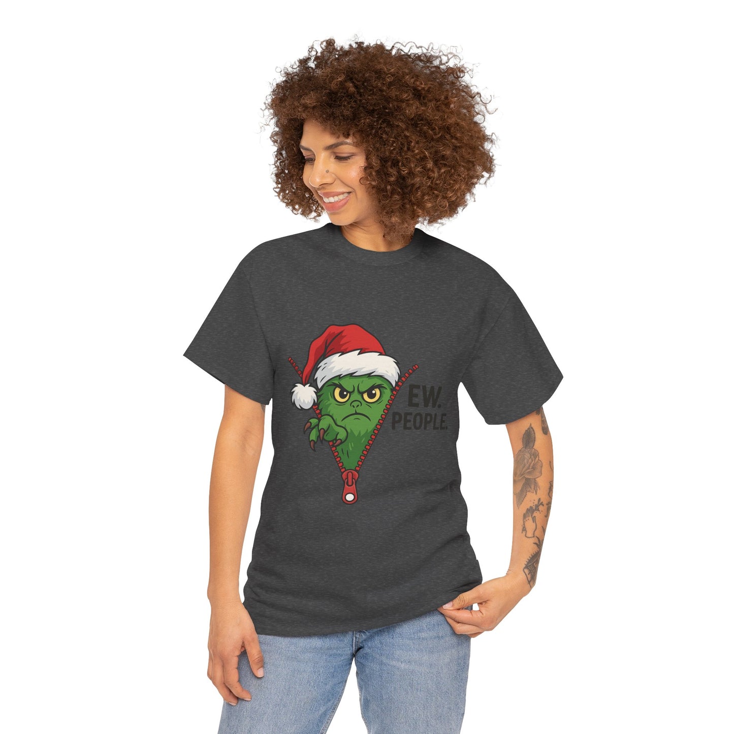Grinch “Ew People” Christmas Sweatshirt – Funny Holiday Gift