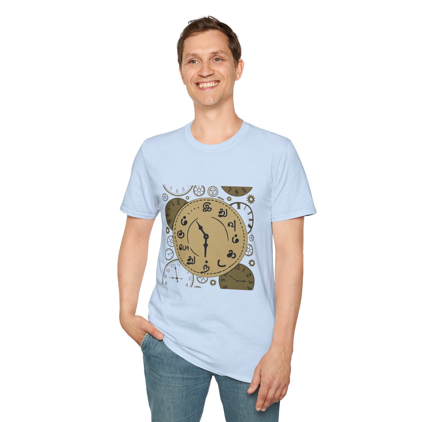 Tamil Motivational Clock T-Shirt | Idhuvum Kadandhu Pogum Tee | Vintage Unisex Graphic Tee for Positive Quotes, Daily Wear & Gifts