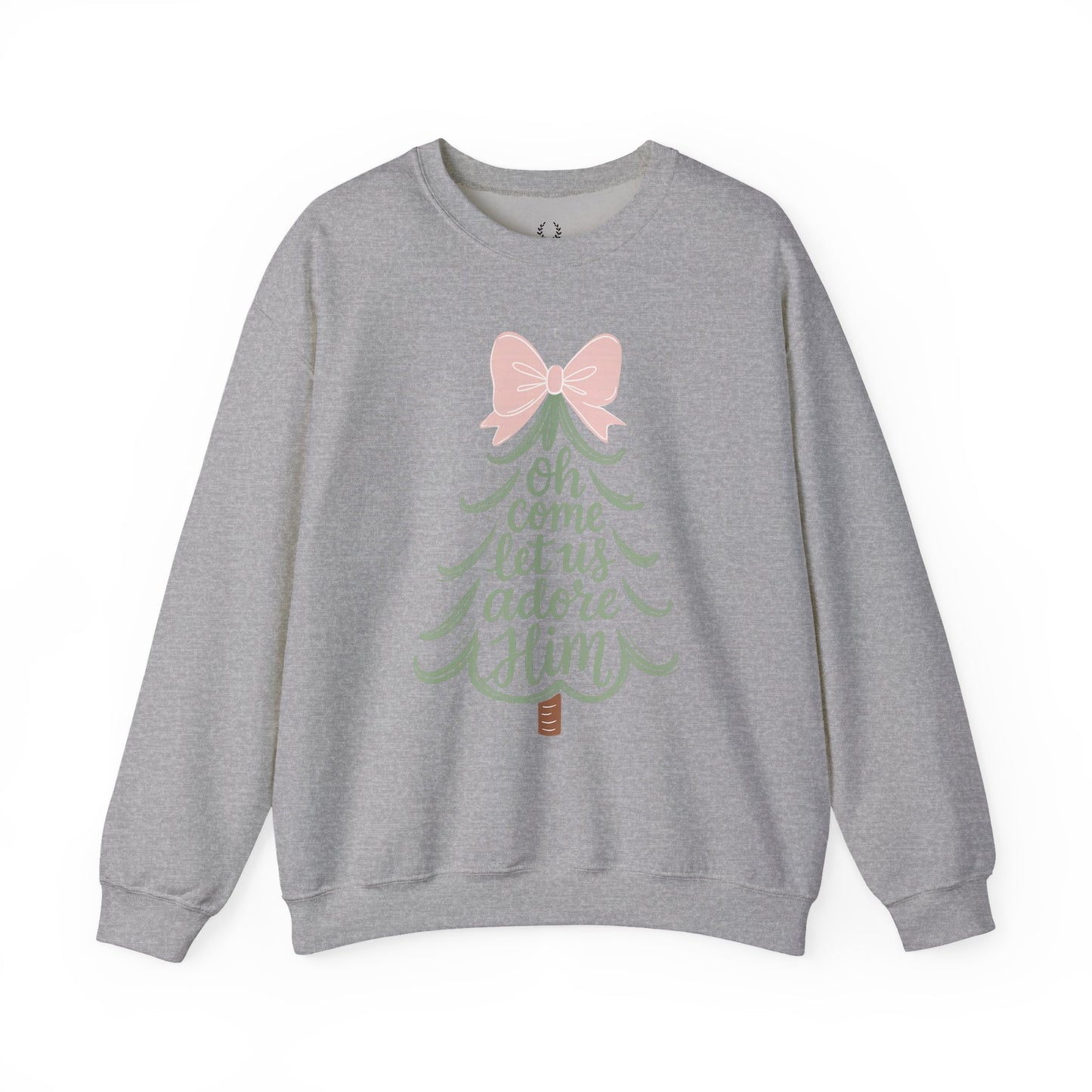 Christian Nativity Sweatshirt – Christmas “Oh Come Let Us Adore Him” Sweater