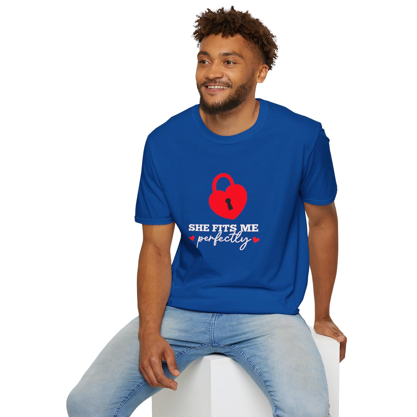She Fits Me Perfectly Heart Lock T-Shirt
