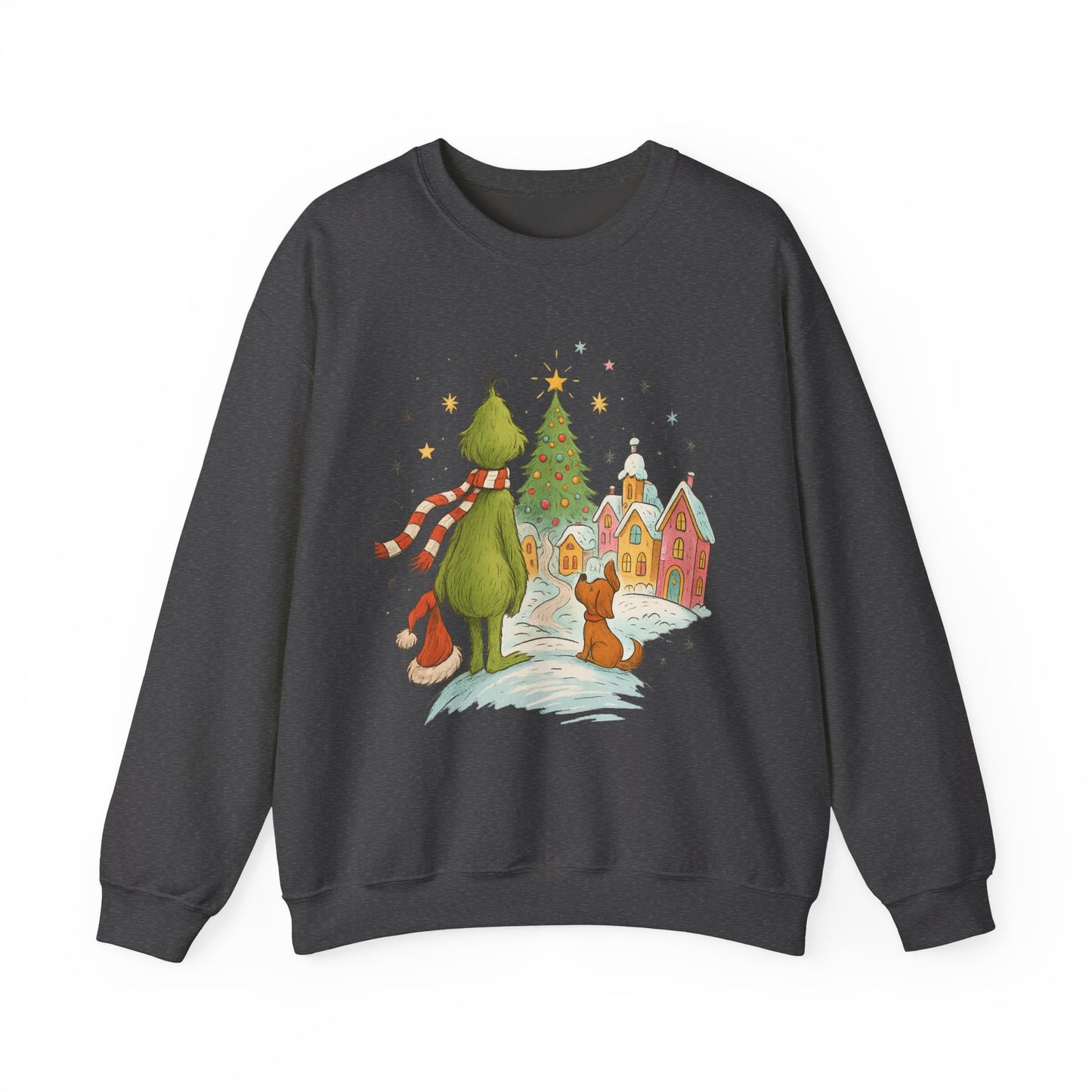 Retro Grinchy Christmas Sweatshirt – Vintage Grinch Holiday Crewneck