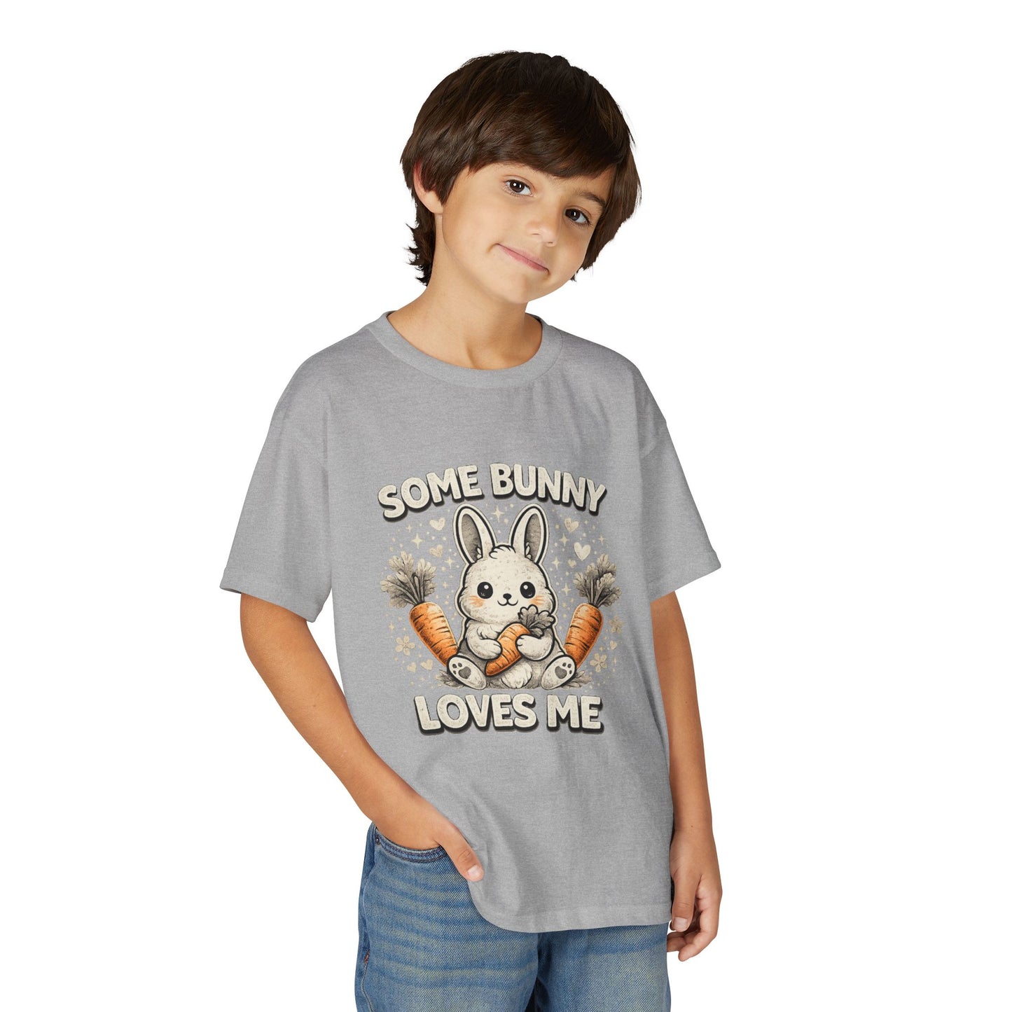Youth T-Shirt — "Some Bunny Loves Me" Cute Easter Bunny Kids Tee